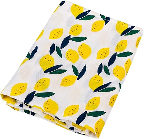 lemon swaddle blanket