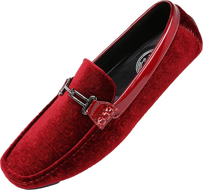 Amazon.com | Amali The Original Men's Velvet Loafer Smoking Slippers in