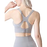 Momcozy Nursing Bras for Breastfeeding, Ribbed Maternity Bra with Racerback, Soft Stretchy Nursing Sports Bra for Yoga