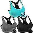 Double Couple Women Racerback Sports Bras for Women High Impact Workout Yoga Gym Fitness Bra
