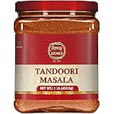 Spicy World Tandoori Masala 1 LB Jar Pack (Bulk Spice) - 16 Ounce - Seasoning - Natural, No Colors Added - Tikka Masala -