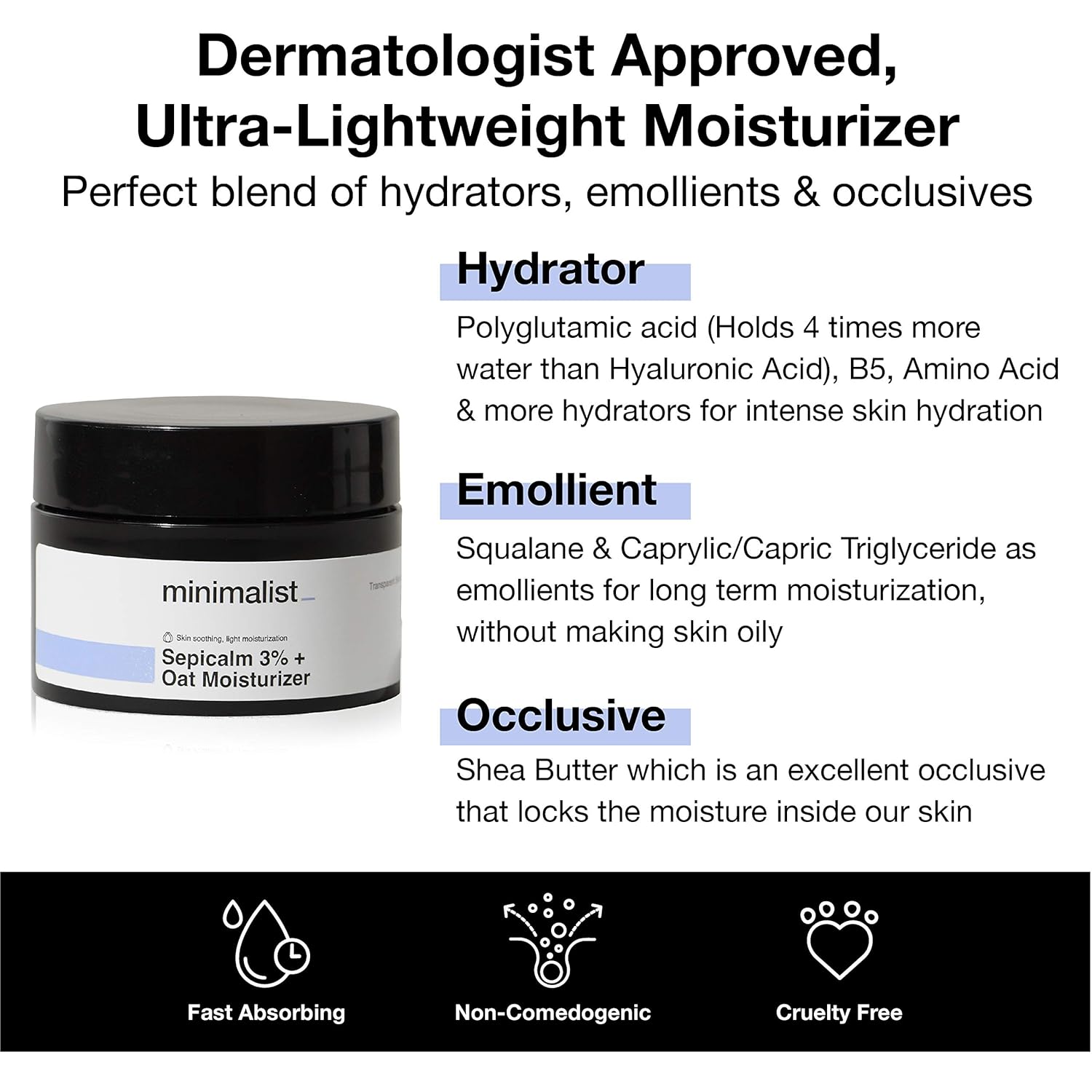 non occlusive moisturizer