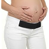 Maternity Belly Band for Pants &mdash; Pregnancy Jeans Extender to Instantly Extend Waistbands | Adjustable Pant Extender for Pregnant Women &amp; Postpartum Wear | Soft Stretchy Band for Everyday Comfort