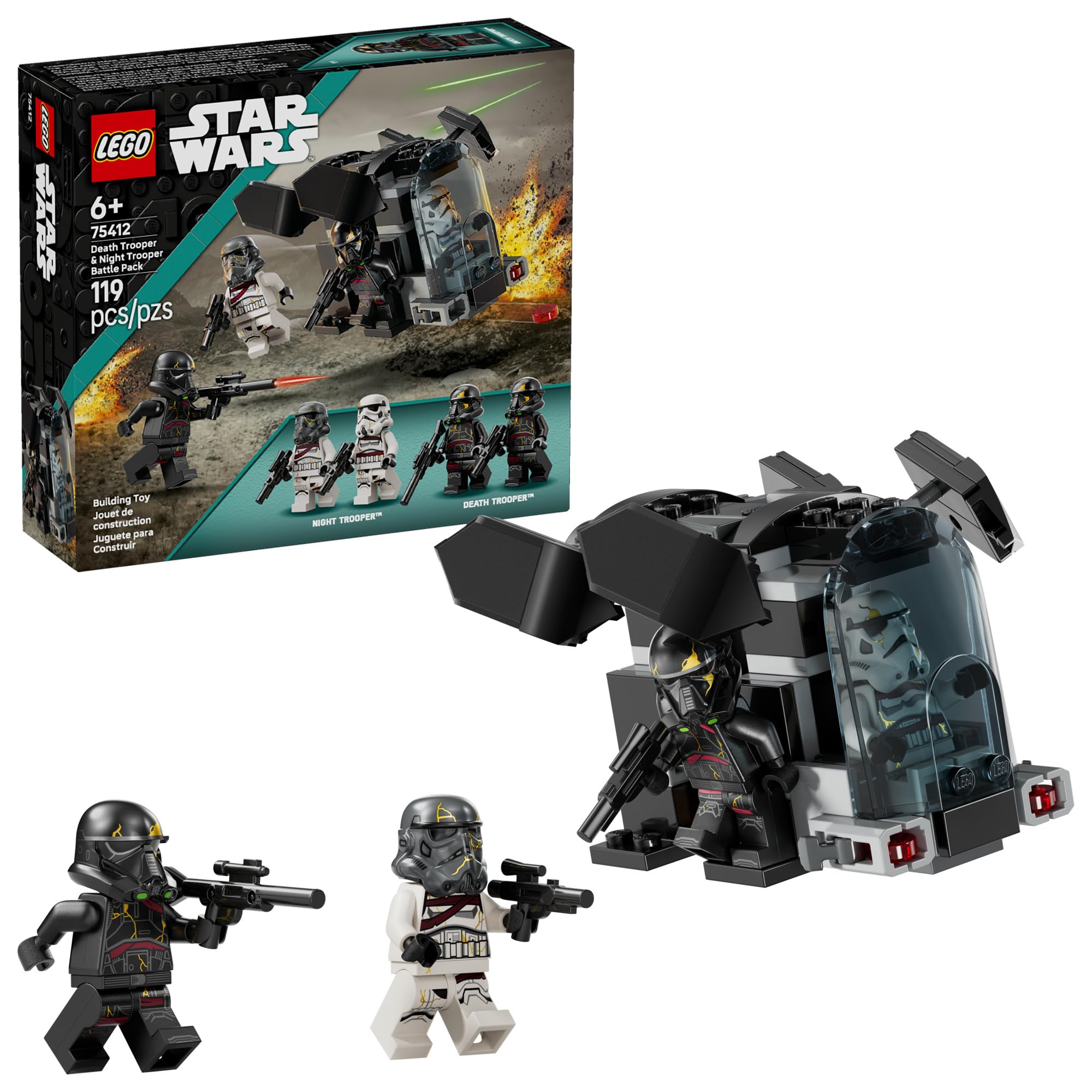 Photo 1 of LEGO Star Wars Death Trooper & Night Trooper Battle Pack Kids Toy - Building Set for Pretend Play - Ahsoka Series Model Kit for Boys and Girls, Ages 6+ - Birthday Gift Idea for Movie Fans -75412