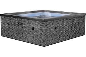 Wave | Garda | 4/6-Person Eco Foam Hot Tub | Built-in Integrated Heater (Flint, 4 Person | 160x70cm)