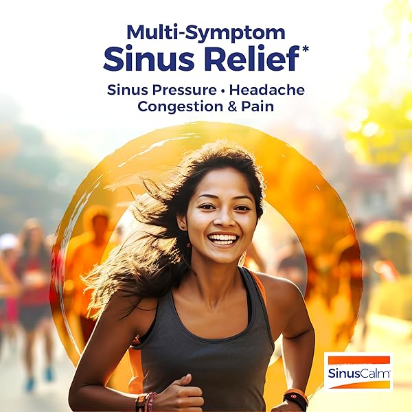 BOIRON SINUSCALM TABLETS FOR SINUS PAIN RELIEF, RUNNY NOSE, CONGESTION, SINUS PRESSURE, HEADACHE – 60 COUNT