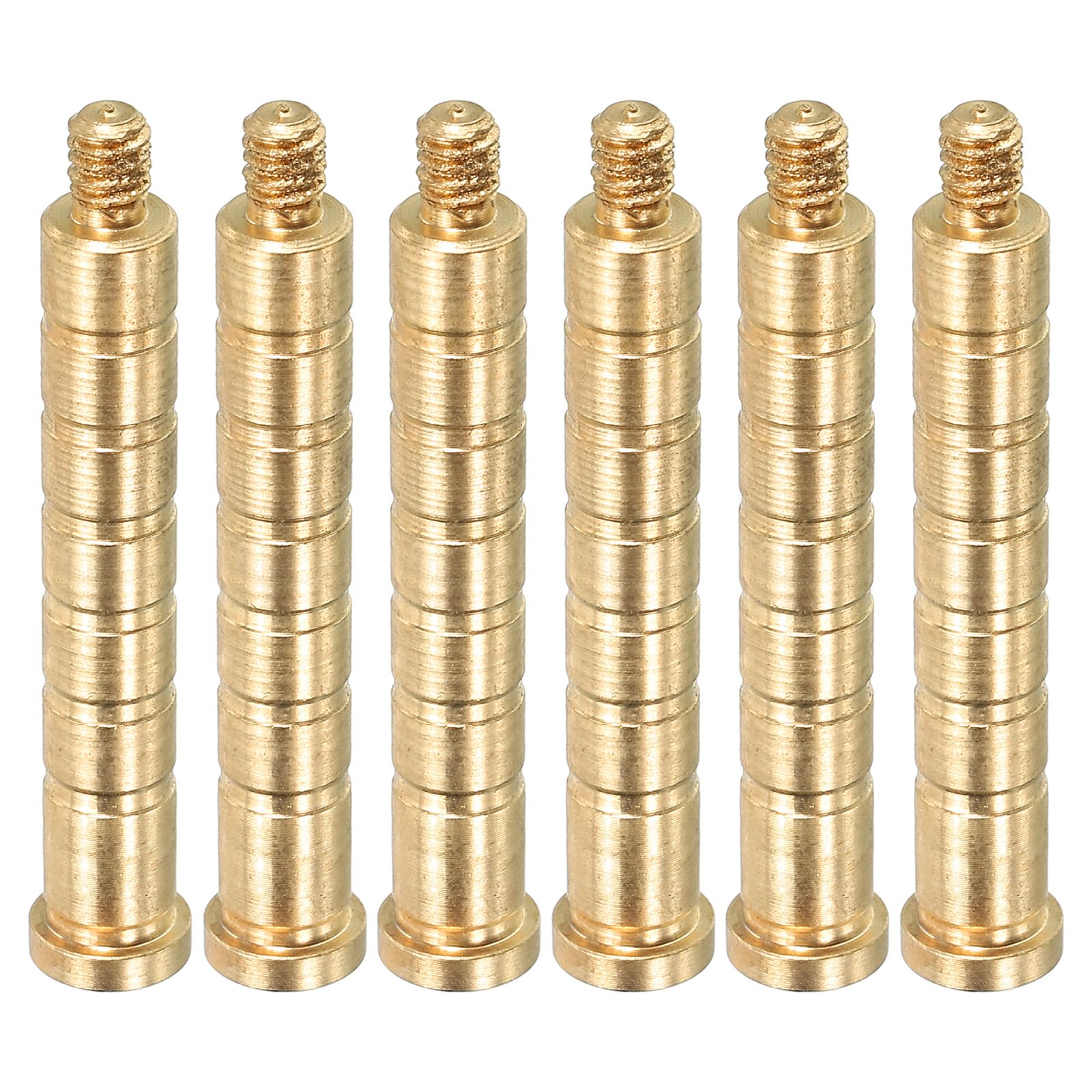 PATIKIL 100 Grain Archery Arrow Insert 0.244 Inch, 6 Pack Brass Arrow Weight Bolt for Field Points Shaft
