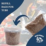 Walter’s Meal Worms 1L Tub - Dried Mealworms for Birds, Premium Protein view 5