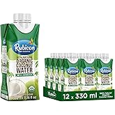 Rubicon 100% Natural Organic Coconut Water | Pack of 12, 330ML Cartons | Natural Electrolytes | Vital Nutrients | Non-GMO, No