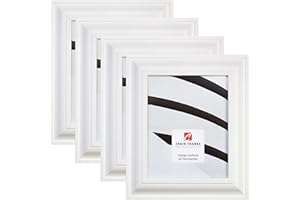 Craig Frames 21834812 16 x 24 Inch Picture Frame, Contemporary Upscale White, Set of 4