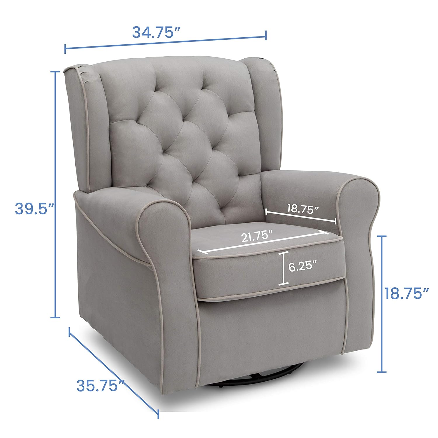 delta glider and ottoman