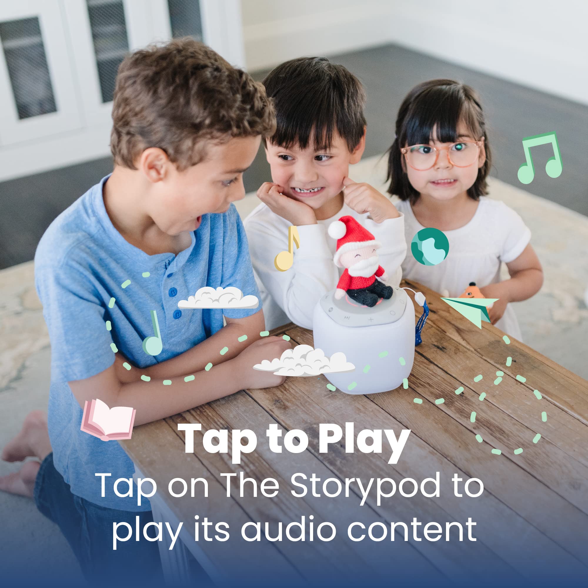 Storypod Music Craftie | Santa Claus | Audio Yarn Character for The Screen Free Audio Learning System for Preschoolers | Classics, Sing-a-Longs, Songs to Move to | Kids | Toddlers | Preschoolers