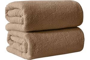 Great Bay Home Brown Bath Sheets - 100% Cotton Oversized 2 Pack 68x35 Extra Large Towel Set - Absorbent, Quick-Drying, Durable Oversized Bath Towel for Bathroom Décor