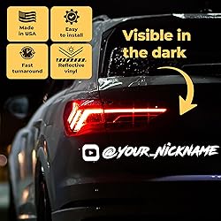 Personalized Custom Social Media Decal - Stickers