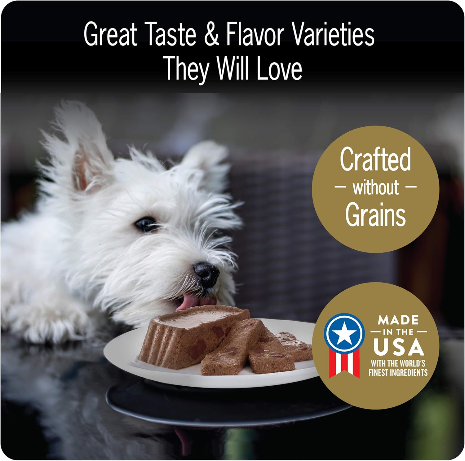 CESAR Soft Wet Dog Food Loaf in Sauce Rotisserie Chicken, Filet Mignon, Angus Beef, and Ham & Egg Flavors Variety Pack, (24) 3.5 oz. Easy Peel Trays: Pet Supplies: 
