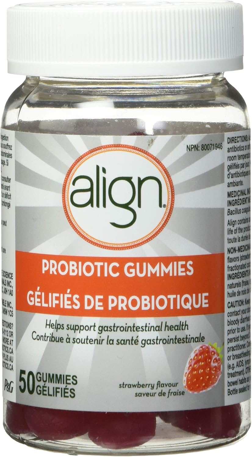 Align Probiotic Strawberry Flavour Gummy, 1 Probiotic Brand