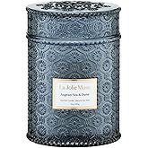 LA JOLIE MUSE Aegean Sea & Dune Candle –Cool Water, White Florals & Warm Amber | 19 oz Large Wooden Wick Candle | Natural Soy Wax | 90 Hours Clean Burn | Gift-Ready for Hosts & Gatherings