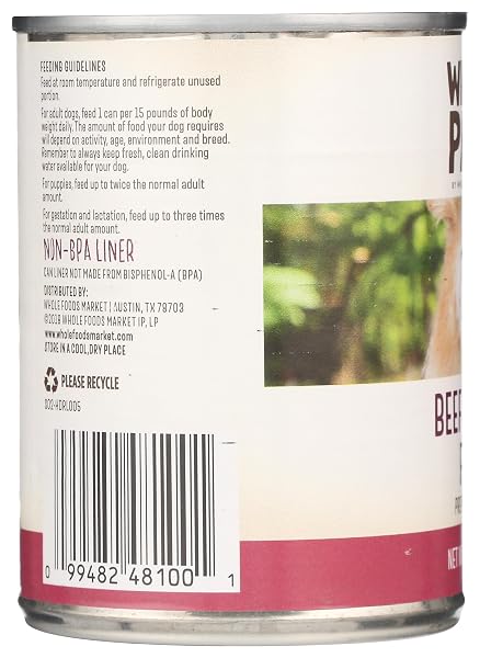 WHOLE PAWS, WET DOG FOOD, BEEF & LENTIL FEAST, 13.2 OUNCE