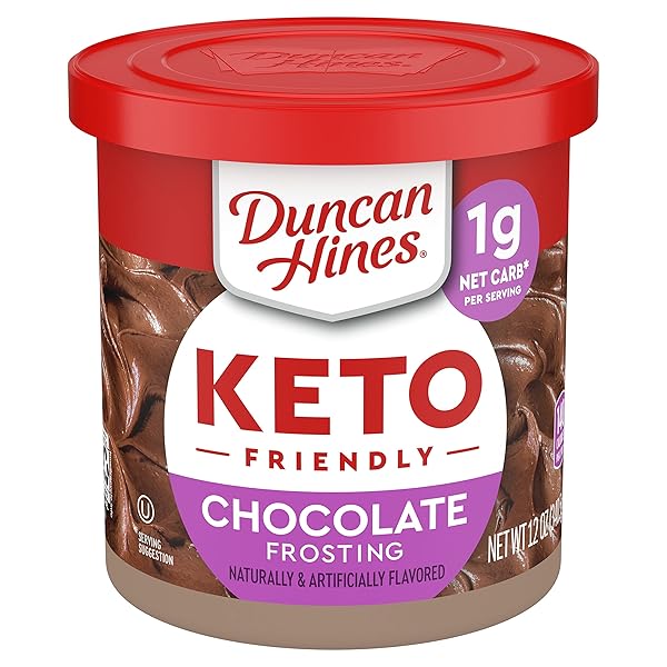DUNCAN HINES KETO FRIENDLY CHOCOLATE FLAVORED FROSTING, 12 OZ.