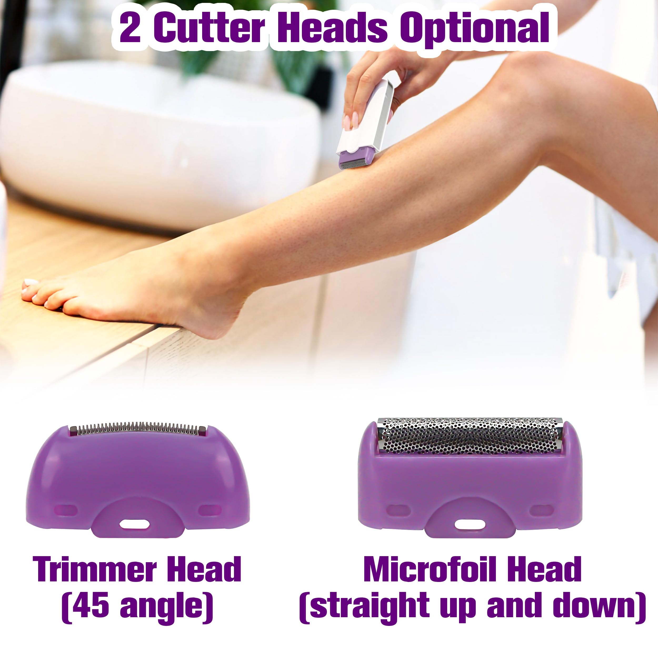 Laser Shaver for Women, Portable Painless Hair Touch Removal Tool, Rechargeable Epilator Smart Sensor-Light Technology Silky Hair Eraser Remover Smooth, Applicable to Any Part of Body, Mother Day Gift