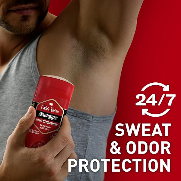 OLD SPICE RED ZONE COLLECTION INVISIBLE SOLID MEN’S ANTI-PERSPIRANT AND DEODORANT, SWAGGER SCENT – 3.4 OZ