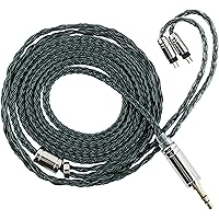 Linsoul Tripowin Zonie IEM Cable, 16 Core Silver Plated Earphone Upgraded Cords, 1.25m SPC in Ear Monitor Cable for 7hz Zero: