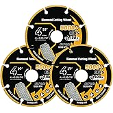 Revvstark 4 1/2 Inch Cut Off Wheel Diamond Cutting Wheel 4 1/2 Inch with 7/8" Arbor, Angle Grinder Cutting Disc for Metal with 5000+ Cuts on Rebar, Steel, Iron and INOX