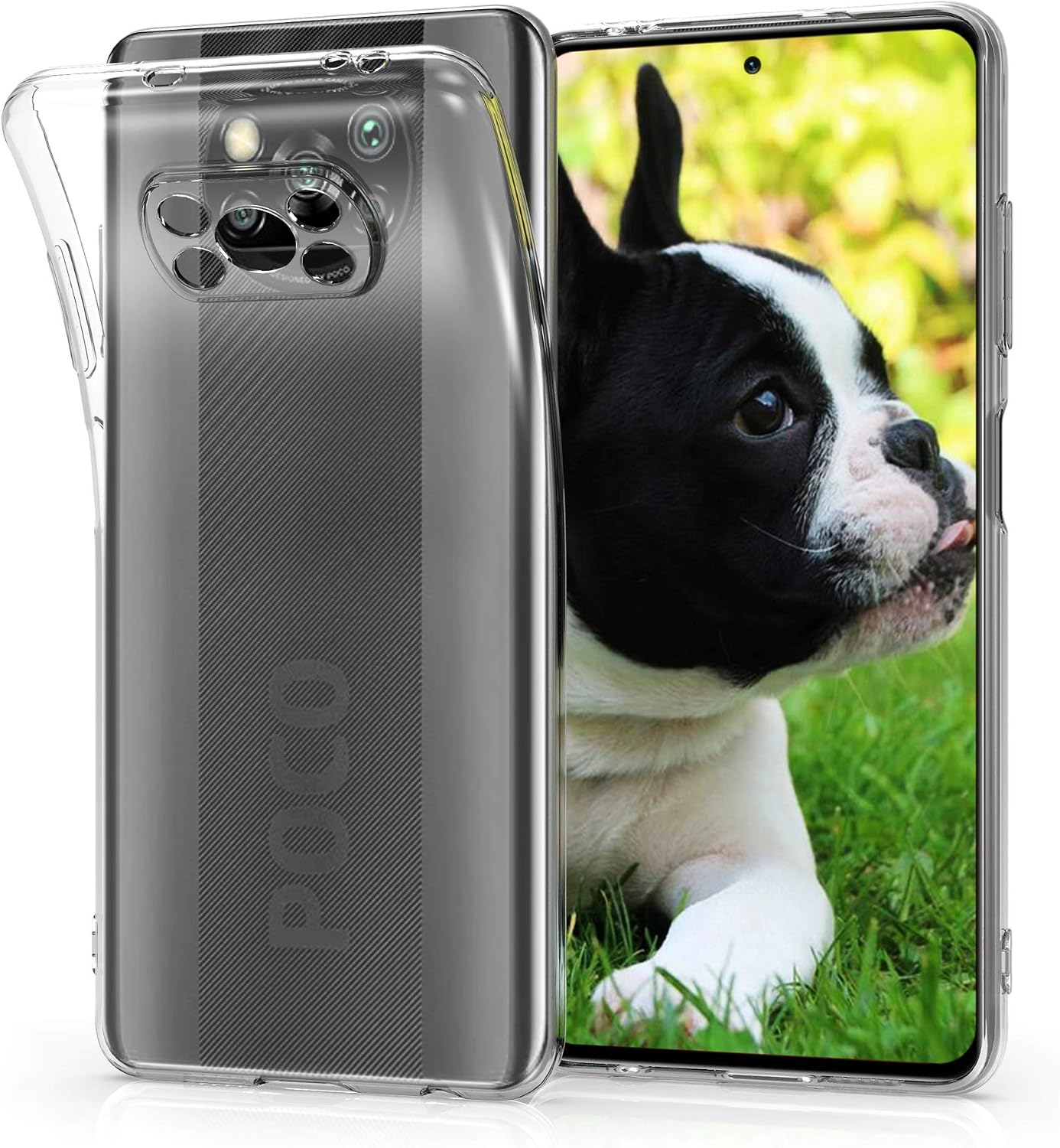 kwmobile Case Compatible with Xiaomi Poco X3 NFC/Poco X3 Pro - Clear Case Soft Slim Flexible Protective TPU Phone Cover - Transparent