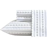 Nautica - Sheets, Cotton Percale Bedding Set with Matching Pillowcases, Crisp & Cool, Deep Pocket (Anchor Lines Blue, King)