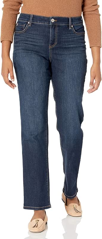 Bandolino Women's Mandie High Rise Straight Leg Jean - Signature Stretch Fit