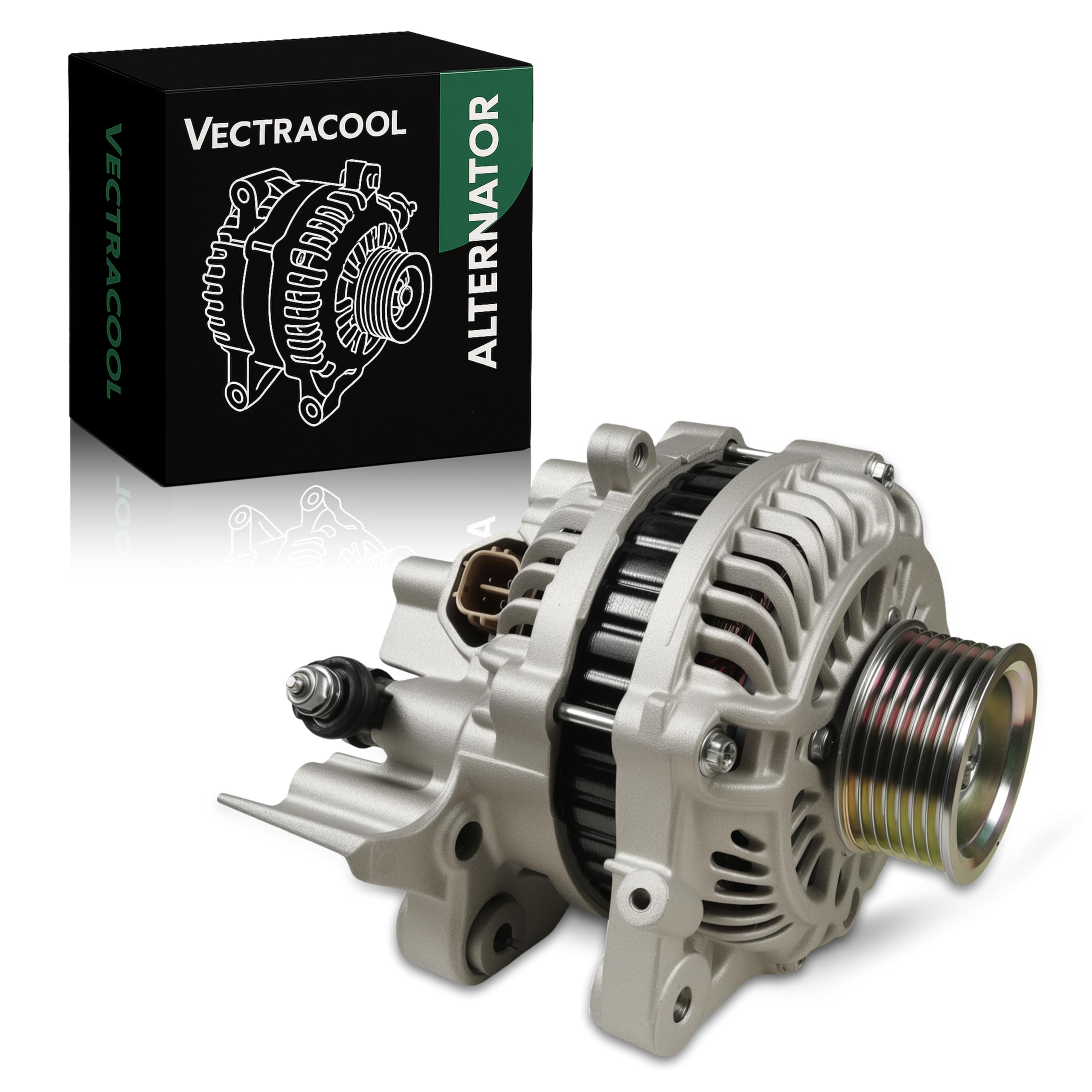 Photo 1 of 11176N Alternator Compatible with Honda Civic L4 1.8L 2006-2008 2011,Civic (MFI) L4 1.8L 2009-2010 Replacement#11176