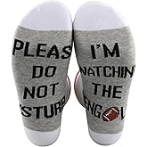TSOTMO 2 Pairs Football Socks Please Do Not Disturb I’m Watching The B Socks Football Team Gift