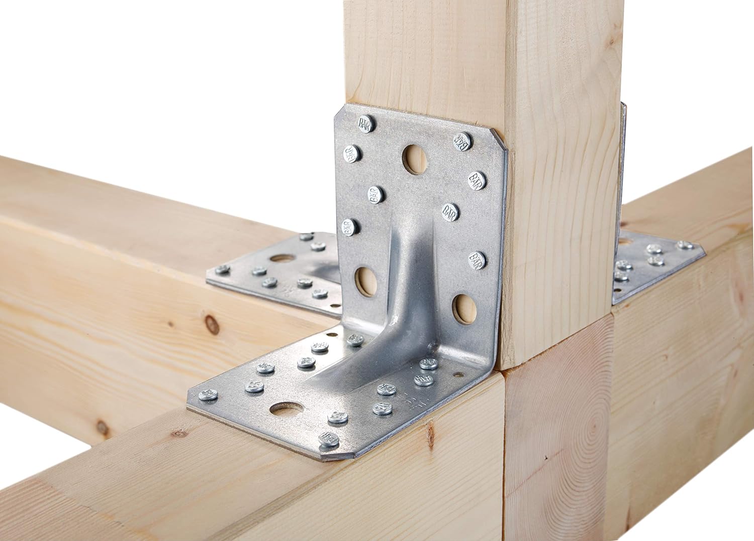 Heavy Load Angle Connector with Corrugation 90 x 90 x 80 mm / 50 STK. Oberflaeche: sendzimirverzinkt - Image 3