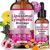 Scibalia Liposomal Lymphatic Drainage Drops, 11-in-1 Organic Lymphatic Support with Red Clover Echinacea Elderberry Burdock Root for Lymph Cleanse Immune Support & Daily Detox Vegan Non-GMO