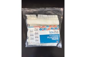 DTM 100x Fluoride Arch Foam Trays Dental Dual MEDIUM White Pack Disposable Cubetas