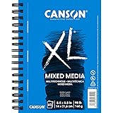 XL Series Mix Paper Pad, Heavyweight, Fine Texture, Heavy Sizing for Wet or Dry Media, Side Wire Bound, 98 Pound, 5.5 x 8.5 i