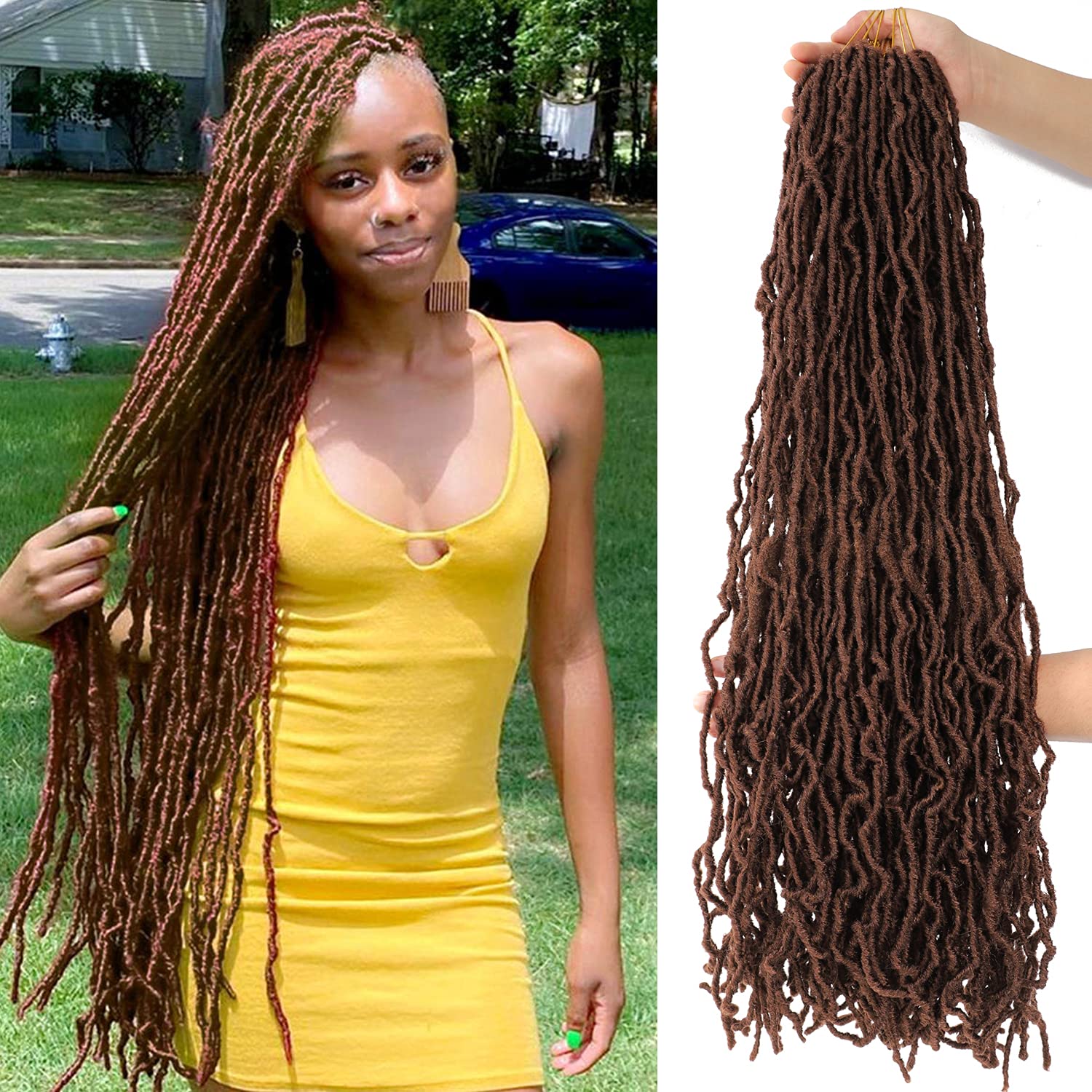 Soft Locs 32 Inch Long Crochet Hair for Black Women, New Faux Locs