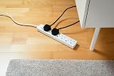 Brennenstuhl 4 Way Extension Lead 2m Individual Switch 90 Degree Sockets view 5