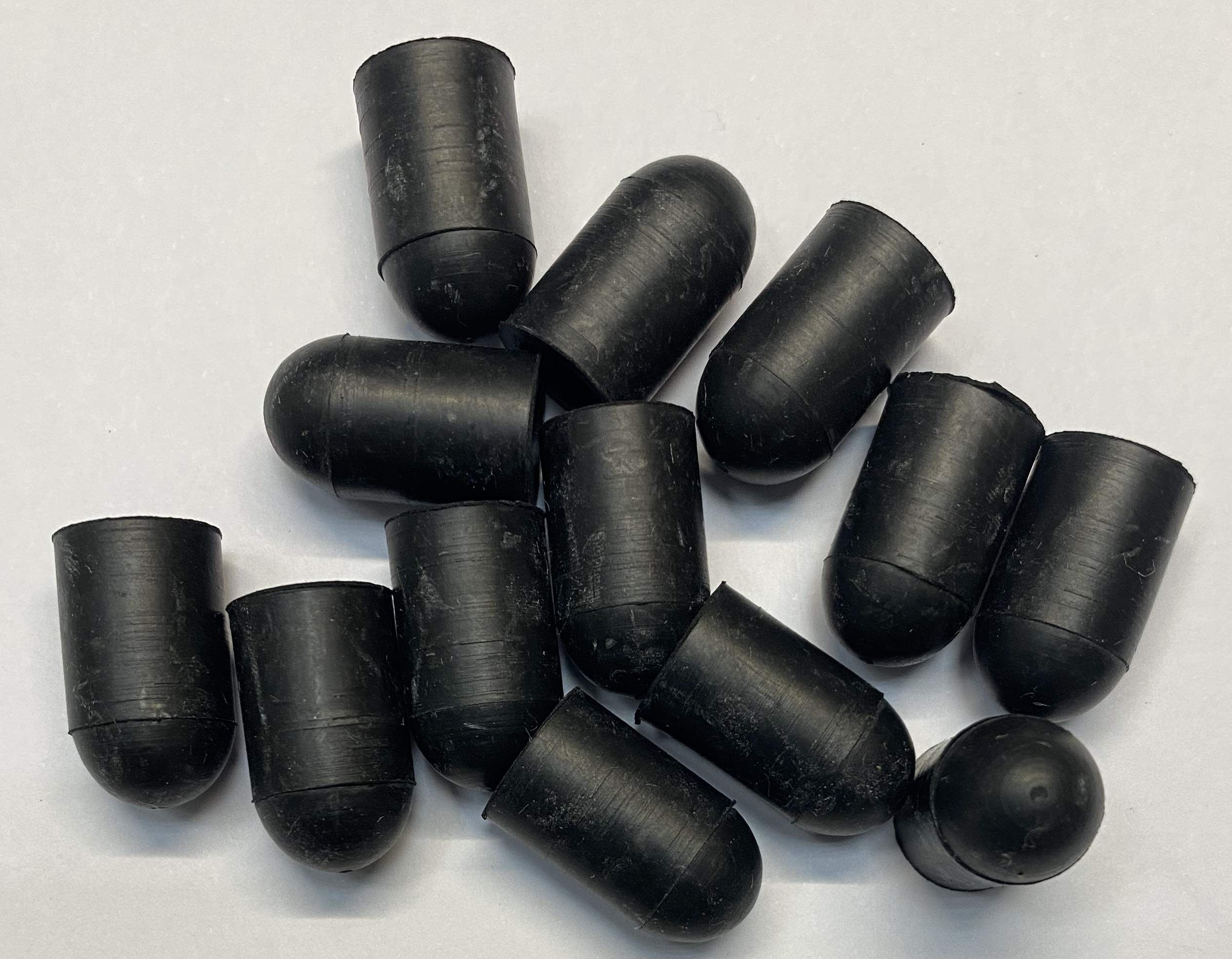 dexierp Protection Force Round Cap for 5/16" 8mm OD (Pack of 50) Pipe Post Tube End Cover 5/16-18 UNC 5/16-24 UNF M8 Screw Thread Protectors Elastic Rubber