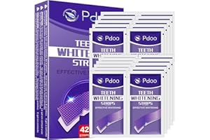Purple Teeth Whitening Strip - Whitening for Teeth Sensitive, Professional Teeth Whitening Strips Pack of 42 Non-Slip Strips