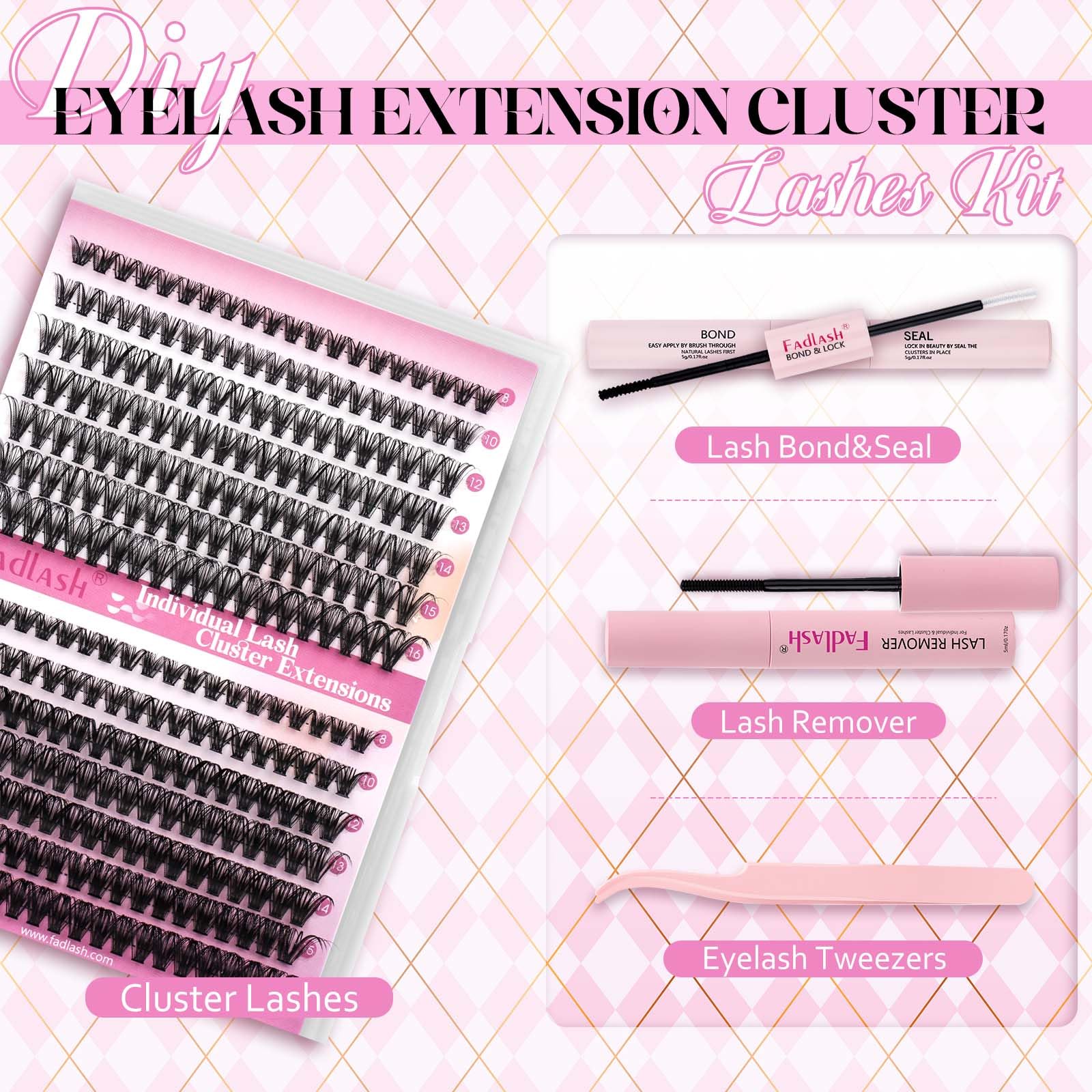 DIY Lash Extensions Kit, Lash Clusters