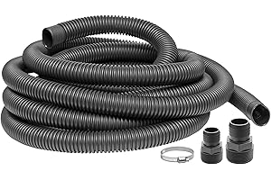Superior Pump 99624 Universal Discharge Hose Kit, 24-Feet, with 1-1/4-Inch and 1-1/2-Inch Adapters