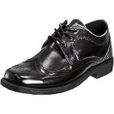Josmo Boys Classic Comfort Oxford Shoe - Wing Tip Formal Dress Shoes lace up (Colors: Black/Brown/White) (Sizes: 7-10 Toddler / 11-2 Little Kid / 3-6 Big Kid)