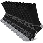 Comfoex Boys Sport Crew Socks For Kids 4-7 7-10 Years Old Athletic Calf Long Socks With Cushioned Sole 10 Pairs