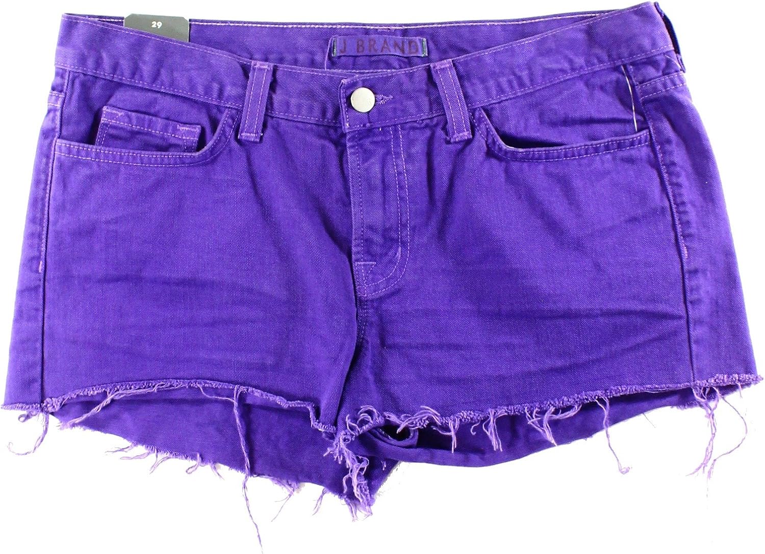 J Brand Women's Cut Off 5Pocket Denim Shorts 158 Purple