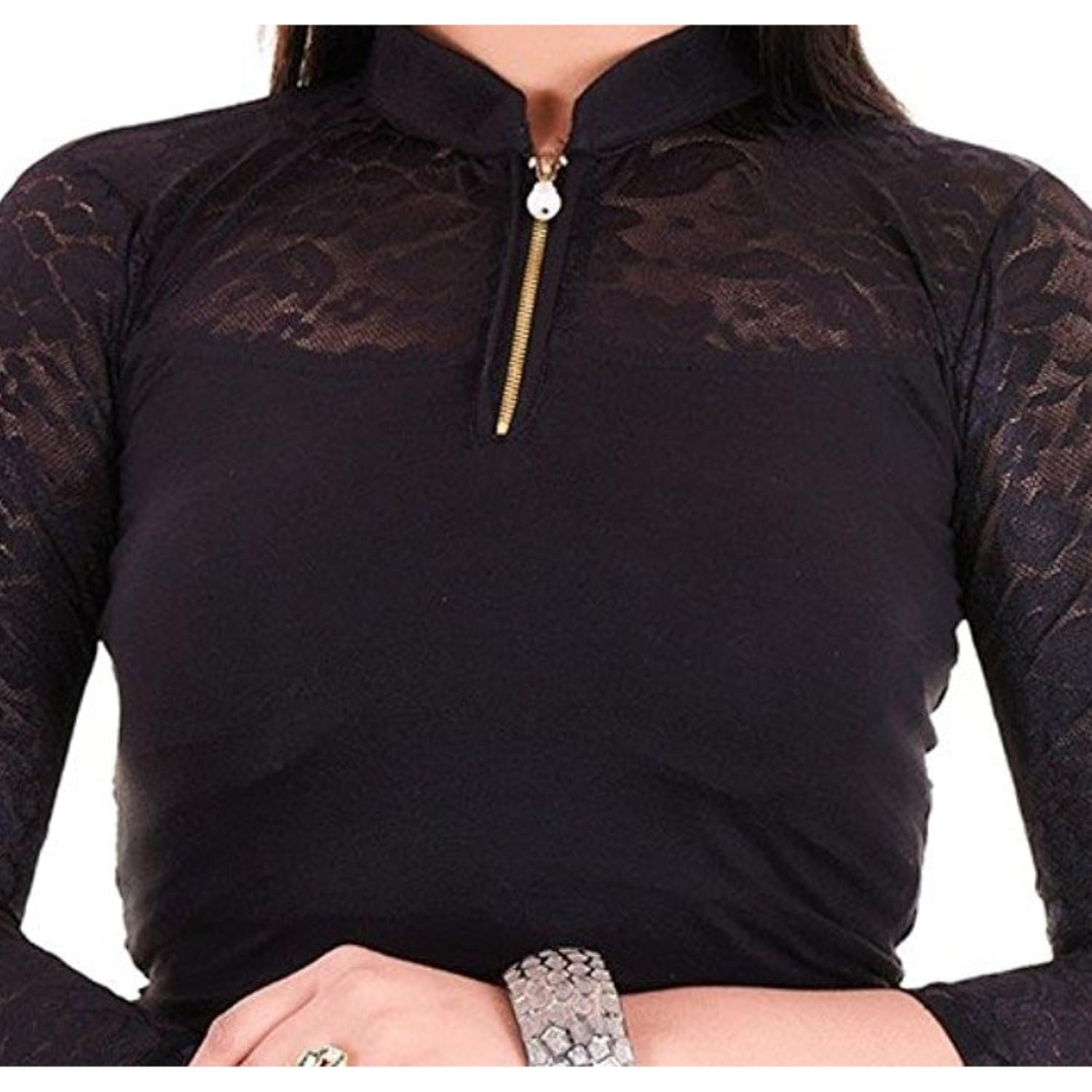 fressia fabrics women's stretchable readymade saree blouse crop top choli