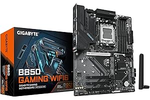 GIGABYTE B850 Gaming WIFI6 AMD AM5 LGA 1718 Motherboard, ATX, DDR5, 3X M.2, PCIe 5.0, USB-C, WIFI6E, 1GbE LAN, EZ-Latch, 5-Ye