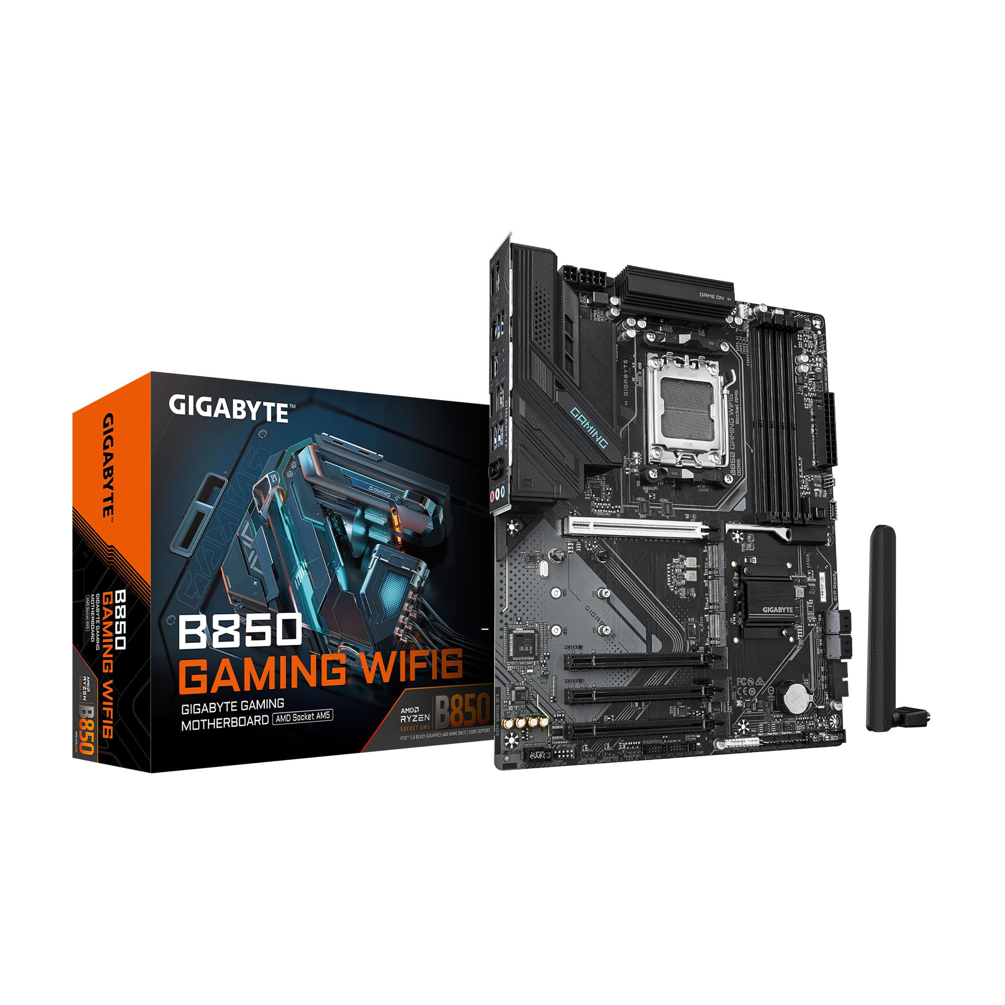 Photo 1 of GIGABYTE B850 Gaming WIFI6 AMD AM5 LGA 1718 Motherboard, ATX, DDR5, 3X M.2, PCIe 5.0, USB-C, WIFI6E, 1GbE LAN, EZ-Latch, 5-Year Warranty
