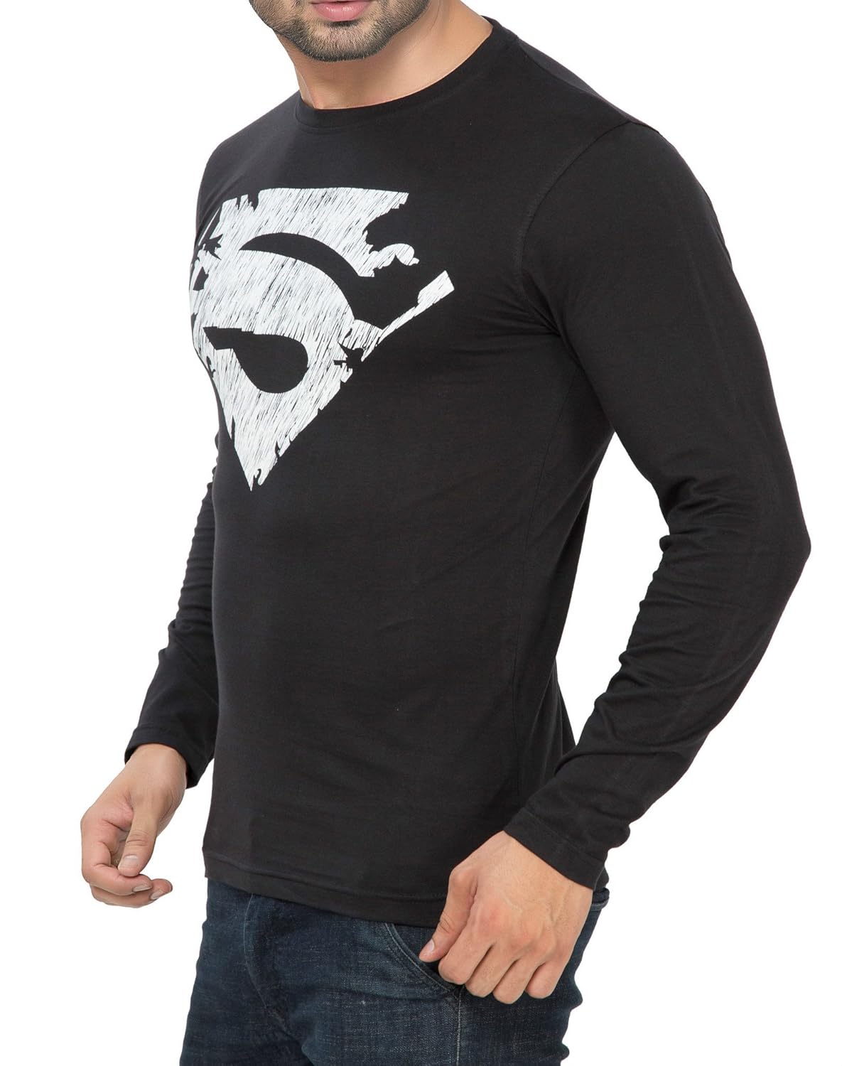 alan jones clothing men's cotton full sleeves t-shirt