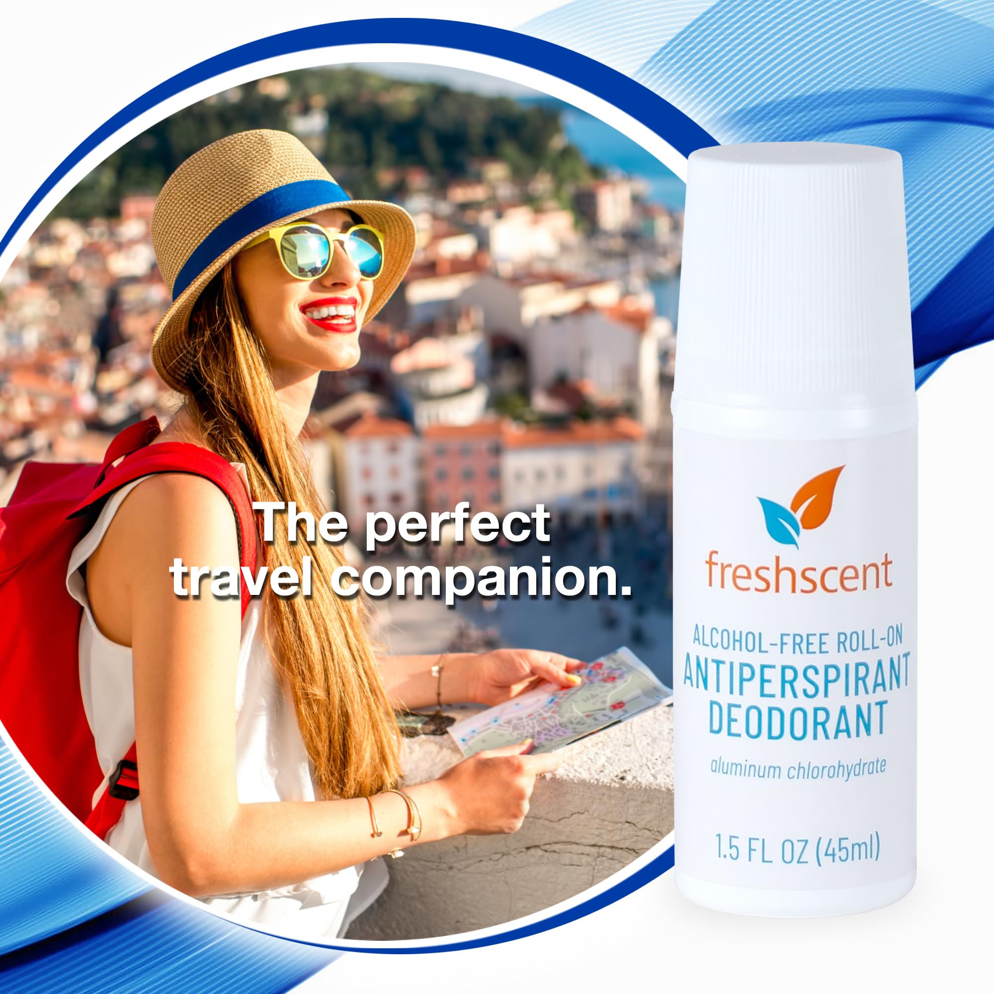 Freshscent Roll-On Deodorant Alcohol Free, 1.5 oz., Pack of 96